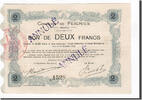 France 2 Francs Banknote, Pirot:59-926, Feignies -