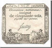 France 50 Sols Banknote, Saussay, 1792-01-04, KM:A56 -