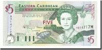 East Caribbean States 5 Dollars Banknote, Undated (1994), KM:31m -