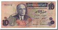 Tunisia 10 Dinars Banknote, 1973-10-15, KM:72 -