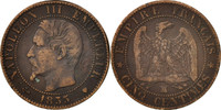 France 5 Centimes Coin, Napoleon III, Napoléon III, Marseille -