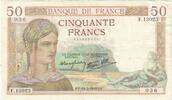France 50 Francs Cérès, P. Rousseau and R. Favre-Gilly, 1940-03-14 -