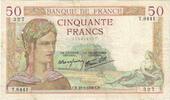 France 50 Francs Cérès, P. Rousseau and R. Favre-Gilly, 1938-09-15 -