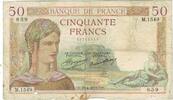 France 50 Francs Cérès, P. Rousseau and R. Favre-Gilly, 1935-04-25 -