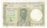 French West Africa 25 Francs Banknote, 1948-06-04, KM:38 -
