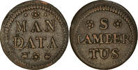 Spanish Netherlands Token Royal, Liège, St. Lambert's Cathedral, History, ND -