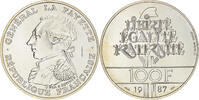 France 100 Francs Coin, La Fayette, ESSAI, Silver, KM:E137 -