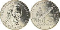 France 5 Francs Coin, Voltaire, Paris, ESSAI, Nickel -