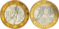 France 10 Francs Coin, Génie, Paris, Frappe médaille -