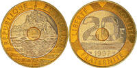 France 20 Francs Coin, Mont Saint Michel, Paris -