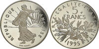France 5 Francs Coin, Semeuse, Paris, Proof, Nickel Clad -