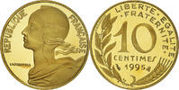France 10 Centimes Coin, Marianne, Paris, Proof / BE -