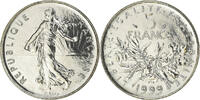 France 5 Francs Coin, Semeuse, Paris, BU, Nickel Clad -