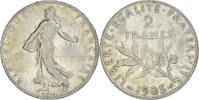 France 2 Francs Coin, Semeuse, Paris, Silver, KM:845.1 -