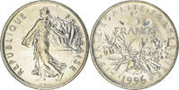 France 5 Francs Coin, Semeuse, Paris, Nickel Clad -