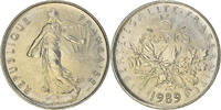 France 5 Francs Coin, Semeuse, Paris, Nickel Clad -