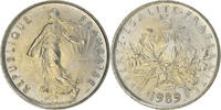 France 5 Francs Coin, Semeuse, Paris, Nickel Clad -