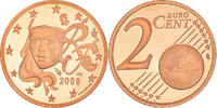 France 2 Euro Cent Paris, BE, Copper Plated Steel, KM:1283 -