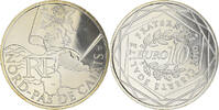 France 10 Euro Nord-Pas-de-Calais, Paris, FDC, Silver -