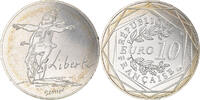 France 10 Euro Liberté, Sempé, Silver, Gadoury:EU718 -