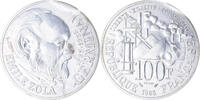 France 100 Francs Coin, Germinal, ESSAI, Silver -