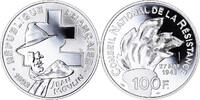 France 100 Francs Coin, Jean Moulin, Essai Proof, Silver -