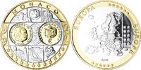 Monaco Medal L'Europe, Politics, FDC, Silver -