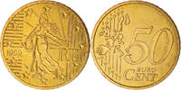France 50 Euro Cent Paris, BU, Brass, KM:1287 -