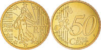 France 50 Euro Cent Paris, Proof / BE, Brass, Gadoury:6. -