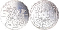 France 10 Euro Sempé - Fraternité, Silver -