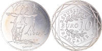 France 10 Euro Liberté Automne Sempé, FDC, Silver -