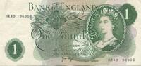 Great Britain 1 Pound Banknote, KM:374g -