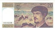 France 20 Francs Debussy, 333226 S.003, Fayette:66.1 -