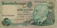 Portugal 20 Escudos Banknote, 1978-10-04, KM:176b -