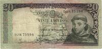 Portugal 20 Escudos Banknote, 1964-05-26, KM:167b -