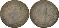 France 2 Sols Coin, 2 sols françois, Paris, Bronze -