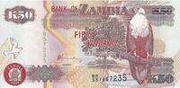 Zambia 50 Kwacha Banknote, KM:37h -