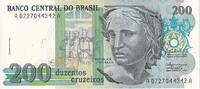 Brazil 200 Cruzeiros Banknote, UNdated (1990), KM:229 -