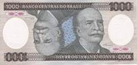 Brazil 1000 Cruzeiros Banknote, KM:201d -