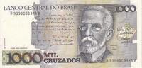 Brazil 1000 Cruzados Banknote, KM:213b -