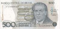 Brazil 500 Cruzados Banknote, KM:212c -