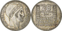 France 20 Francs Turin, Paris, Silver, Gadoury:852, KM:879 -