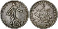France 2 Francs Semeuse, Paris, Silver, Gadoury:532, KM:845.1 -