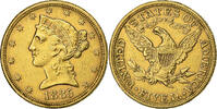 United States $5, Half Eagle Coronet Head, U.S. Mint, Gold -