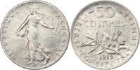 France 50 Centimes Semeuse, Paris, Silver, Gadoury:420 -