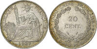 French Indochina 20 Cents French Indo-China, Paris, Silver, Lecompte:236 -