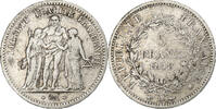 France 5 Francs Hercule, Paris, Silver, Gadoury:683, KM:756.1 -