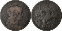 France 5 Centimes Dupuis, Paris, Bronze, Gadoury:165, KM:842 -