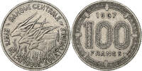 Equatorial African States 100 Francs EQUATORIAL AFRICAN STATES, Paris, Nickel, KM:5 -