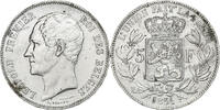 Belgium 5 Francs, 5 Frank Leopold I, Bruxelles, Silver, KM:17 -